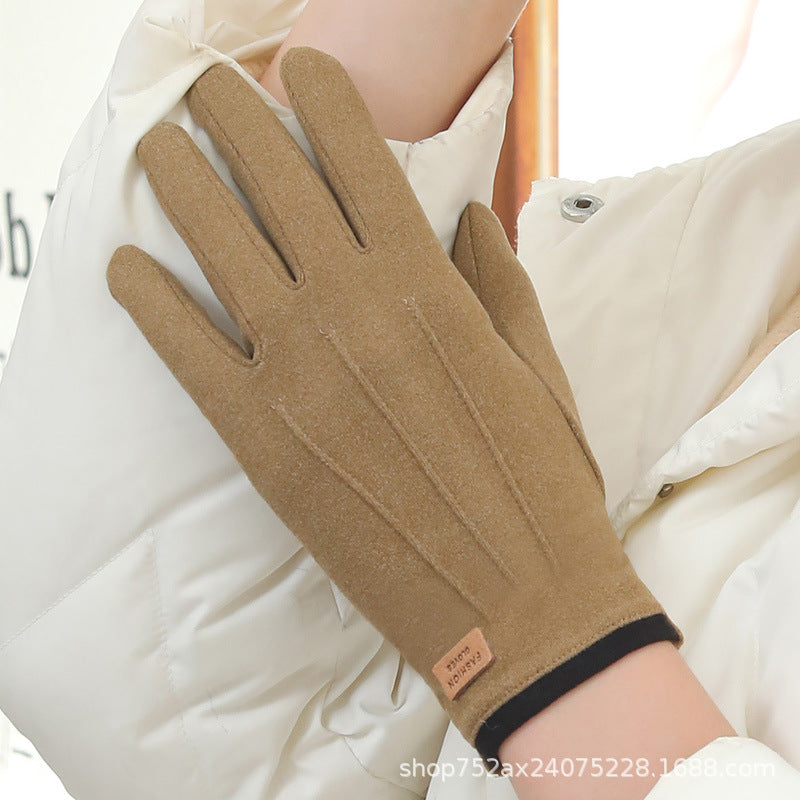 Wholesale DeRong Autumn and Winter Single Layer Thin Driving Touch Screen Gloves